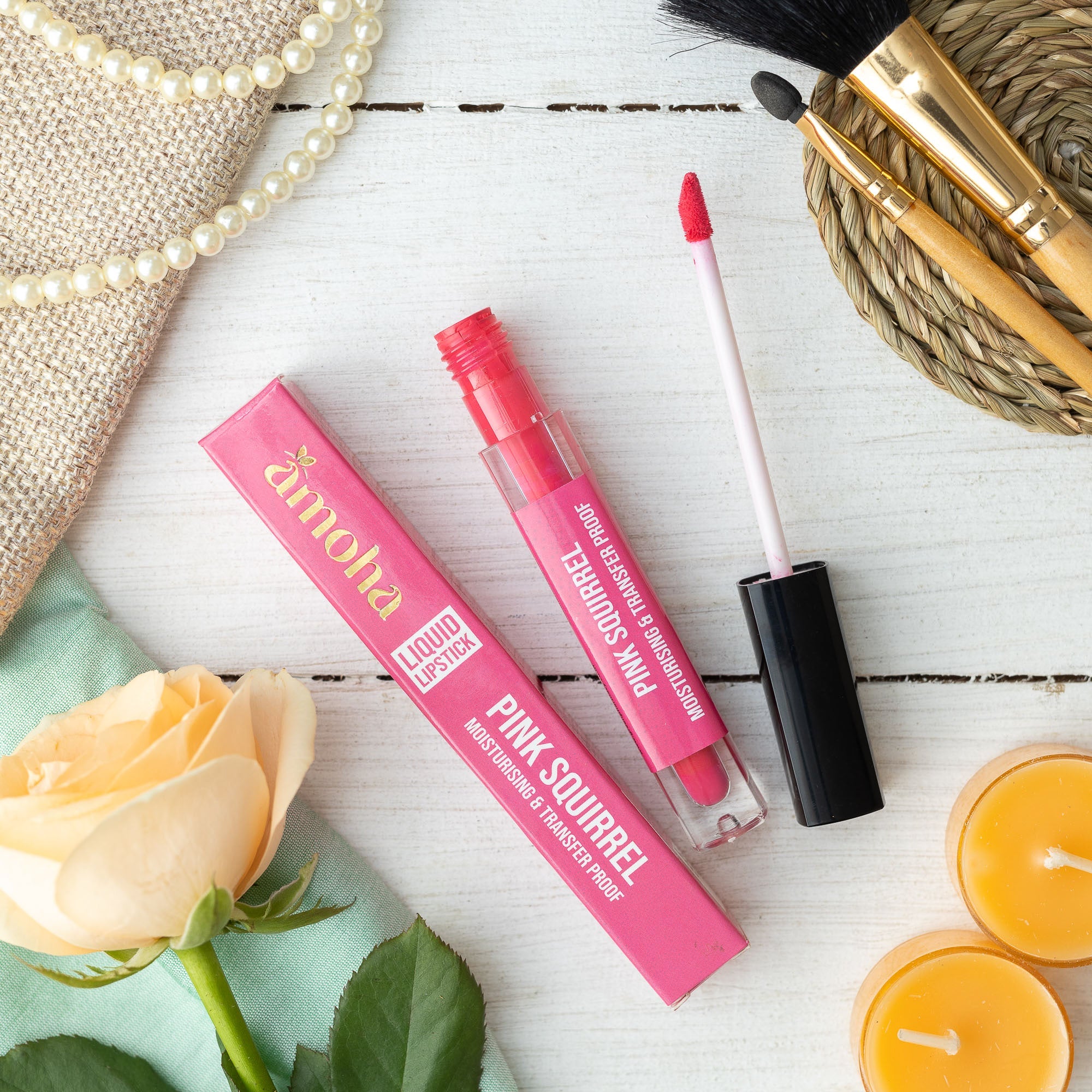 Amoha Liquid Lipstick - Pink Squriel