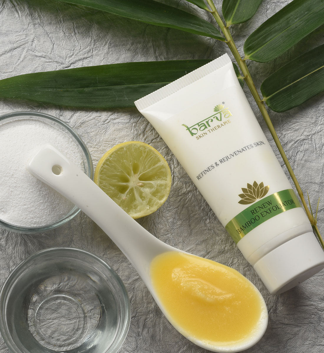 Renew Bamboo Exfoliator | face scrub for women and men | gentle skin exfoliating