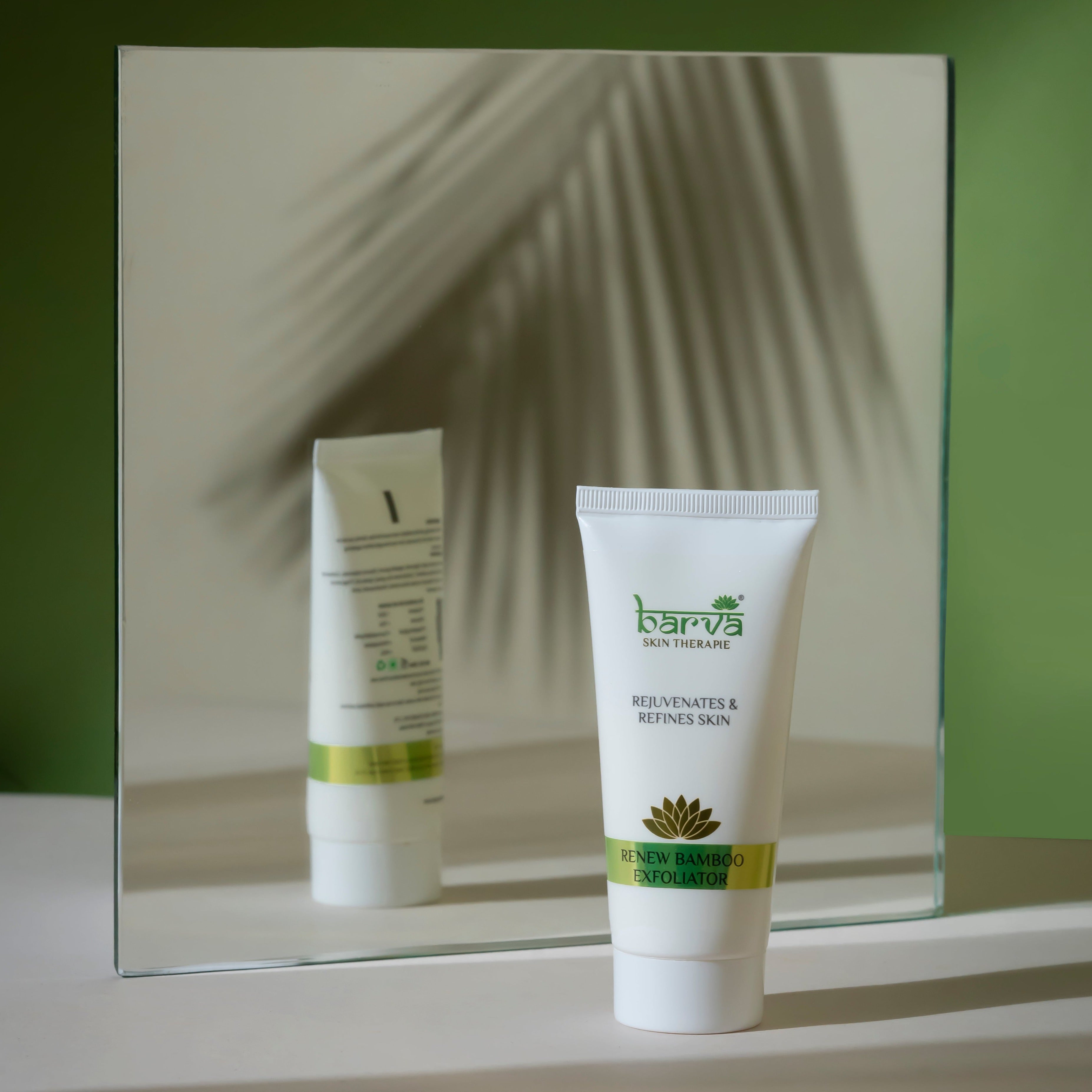 Renew Bamboo Exfoliator | face scrub for women and men | gentle skin exfoliating