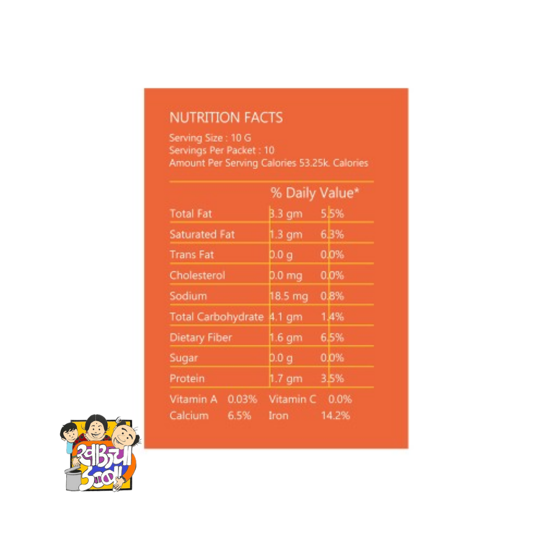 K-Pra Til Sesame Chutney Nutritional Facts